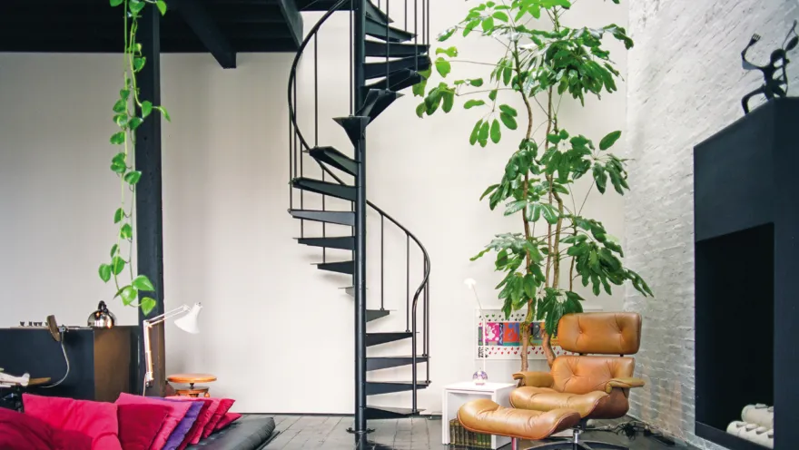 picture of a staircase in a house 